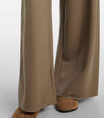 Gala virgin wool wide-leg pants | The Row