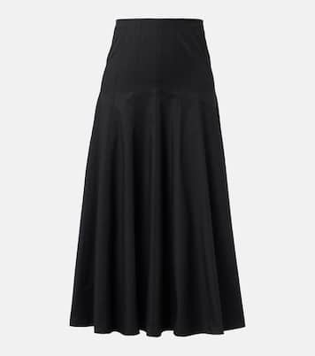 Heidi cotton-blend midi skirt | Proenza Schouler