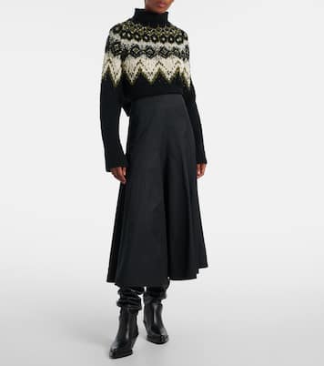 Heidi cotton-blend midi skirt | Proenza Schouler