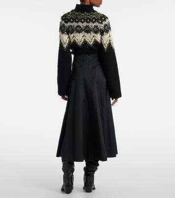 Heidi cotton-blend midi skirt | Proenza Schouler