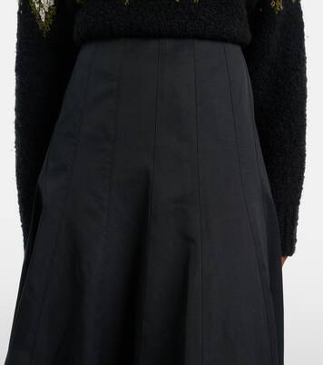 Heidi cotton-blend midi skirt | Proenza Schouler