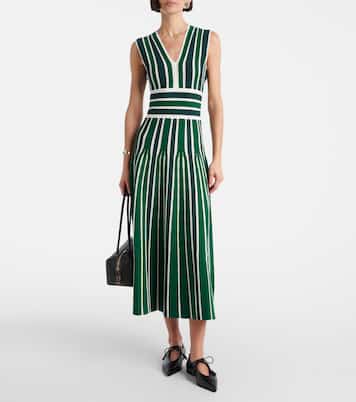 Vestido largo Tallone a rayas | Max Mara