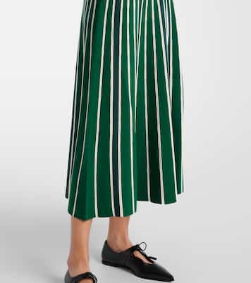 Vestido largo Tallone a rayas | Max Mara
