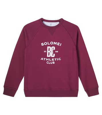印花棉质混纺运动衫 | Brunello Cucinelli Kids