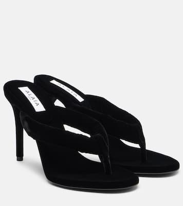 90 velvet thong sandals | Alaïa