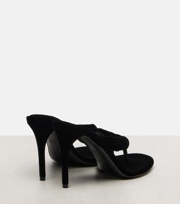 90 velvet thong sandals | Alaïa