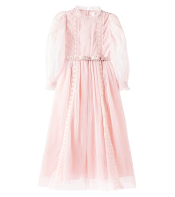 Lace-trimmed point d'esprit dress | Petite Amalie  