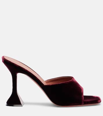 Mules Lupita 95 de terciopelo | Amina Muaddi