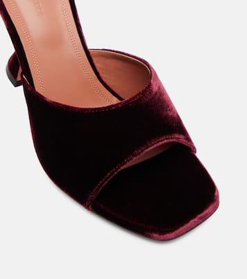 Mules Lupita 95 de terciopelo | Amina Muaddi