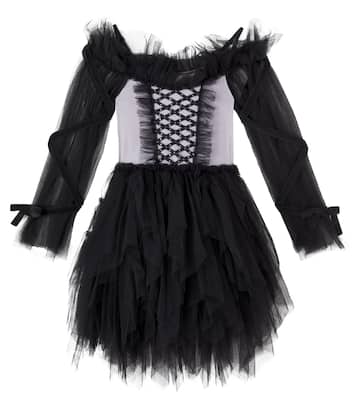 Witching Hour velvet-trimmed tulle dress | Tutu Du Monde