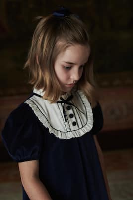 Kleid Clara aus Baumwollsamt | La Coqueta