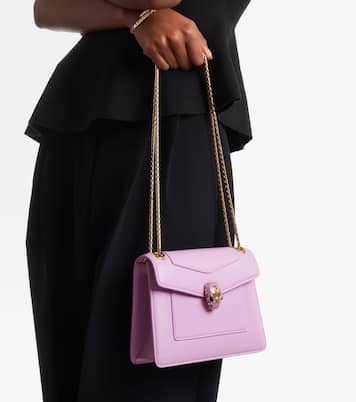 Serpenti Forever Small leather crossbody bag | Bvlgari