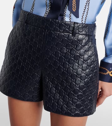 Shorts GG aus Leder | Gucci