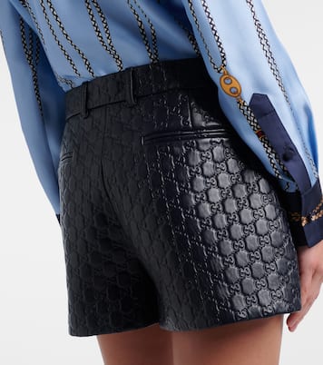 Shorts GG aus Leder | Gucci