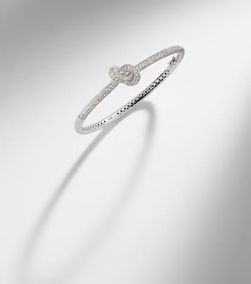 Legacy Knot 18kt white gold bracelet with diamonds | Engelbert