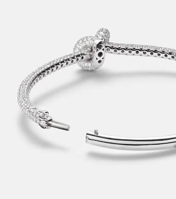 Legacy Knot 18kt white gold bracelet with diamonds | Engelbert