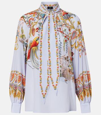 Semi-sheer jacquard blouse | Etro