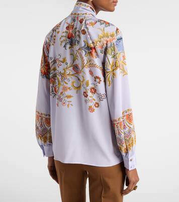 Semi-sheer jacquard blouse | Etro