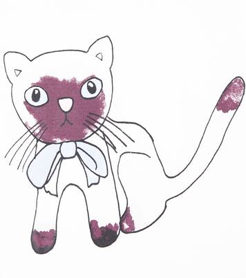 T-shirt Siamese in jersey di cotone con stampa | Mini Rodini