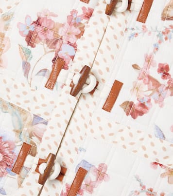 Awaken floral quilted cotton vest | Zimmermann Kids