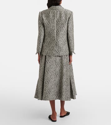 Perle cotton-blend jacquard midi skirt | 'S Max Mara