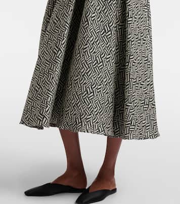 Perle cotton-blend jacquard midi skirt | 'S Max Mara