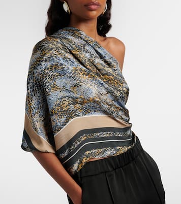 Bedrucktes Tuch aus Seide | Christopher Esber