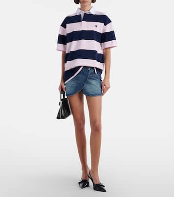 Striped cotton polo shirt | Coperni