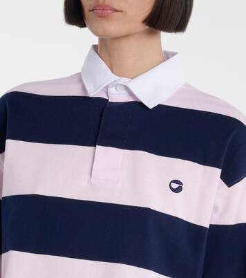 Striped cotton polo shirt | Coperni