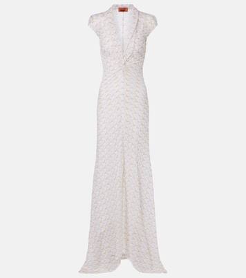 Lamé maxi dress | Missoni