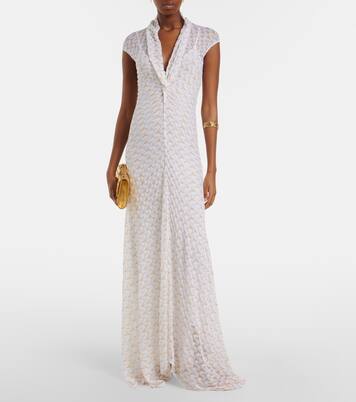 Lamé maxi dress | Missoni