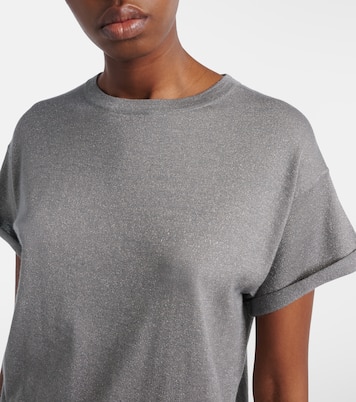 Cashmere and silk-blend T-shirt | Brunello Cucinelli