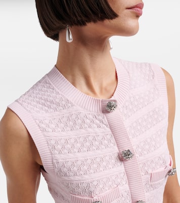 Embellished pointelle minidress | Self-Portrait