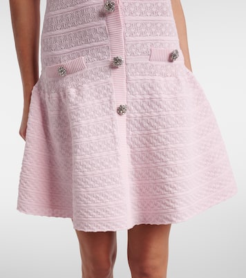 Embellished pointelle minidress | Self-Portrait