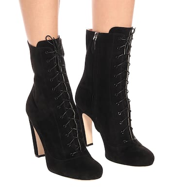 Stivaletti in suede | Miu Miu