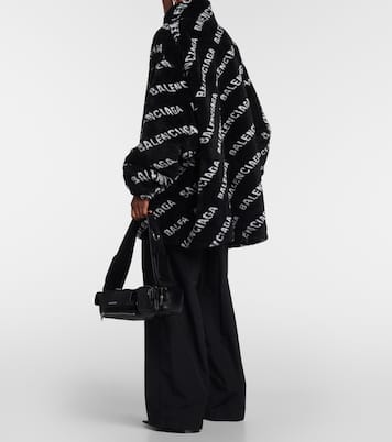 Veste en fourrure synthétique à logo | Balenciaga