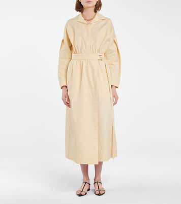 Cotton and silk midi dress | Jil Sander