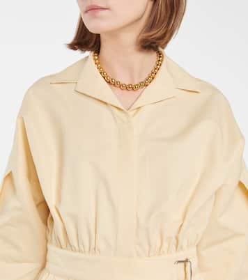 Cotton and silk midi dress | Jil Sander