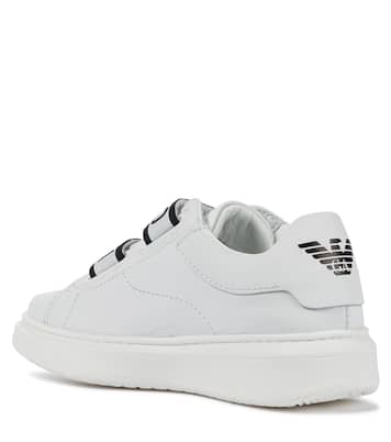 Logo leather sneakers | Emporio Armani Kids