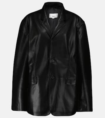 Blazer Olympia en cuir synthétique | The Frankie Shop