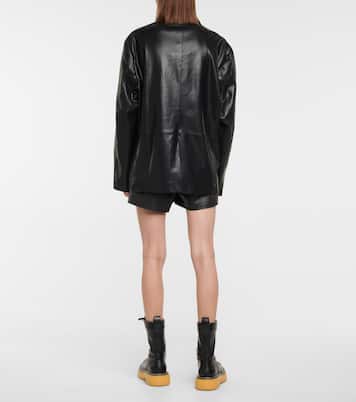 Blazer Olympia en cuir synthétique | The Frankie Shop