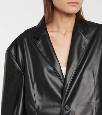 Blazer Olympia en cuir synthétique | The Frankie Shop