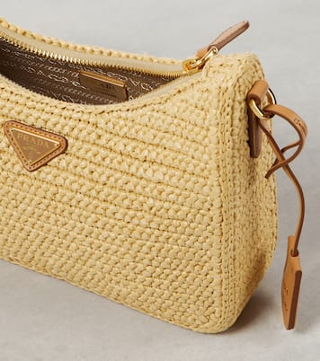 Borsa a spalla Re-Edition 2005 Small in rafia | Prada