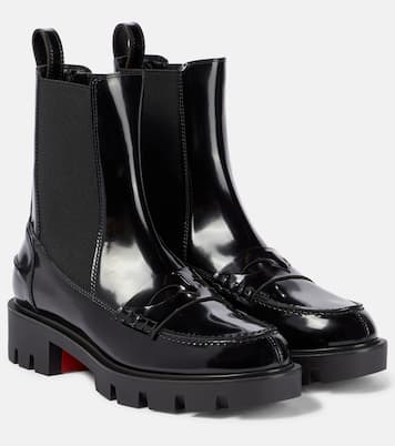Montezu皮革及踝靴 | Christian Louboutin