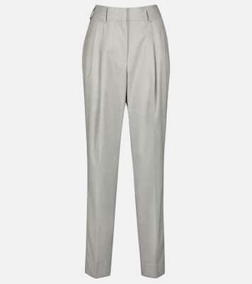 High-rise wool straight pants | Blazé Milano