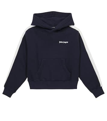 Logo track cotton hoodie | Palm Angels Kids