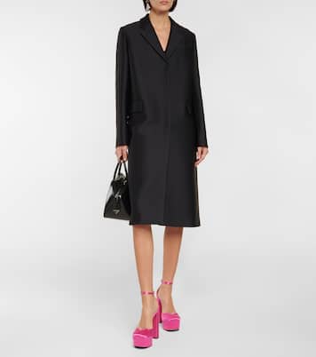 Pumps in raso con plateau | Prada