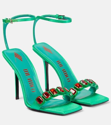 Sienna embellished satin sandals | The Attico