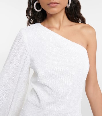 Davina feather-trimmed minidress | Rebecca Vallance