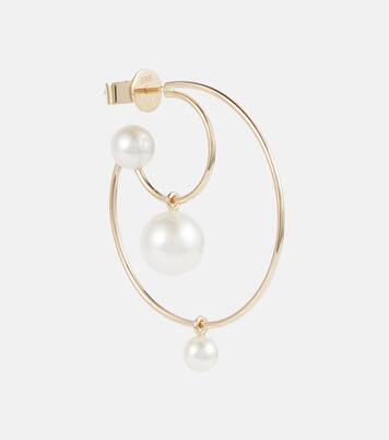 Boucle d’oreille unique Bain Perle en or 14 ct et perles | Sophie Bille Brahe